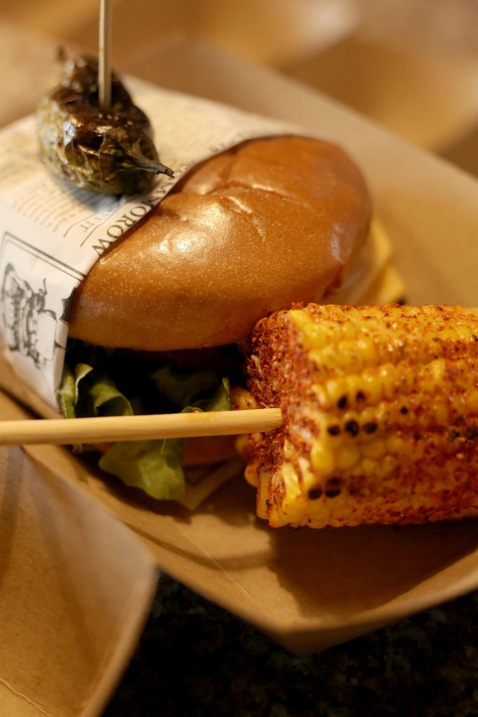 Hamburguesa al carbón para eventos