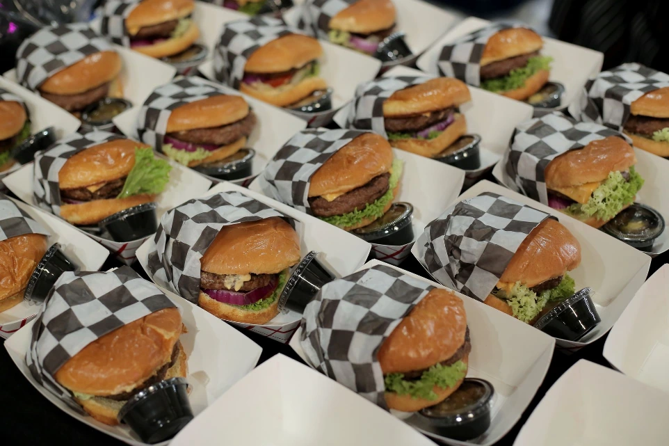 Servicio de hamburguesas para evento